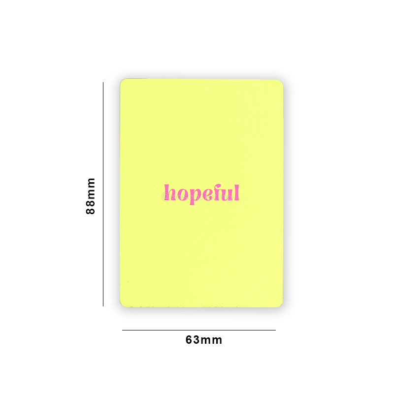 맞춤 인쇄, 가장자리 스프레이 처리된 52장 분량의 일일 긍정 확언 카드 세트 7