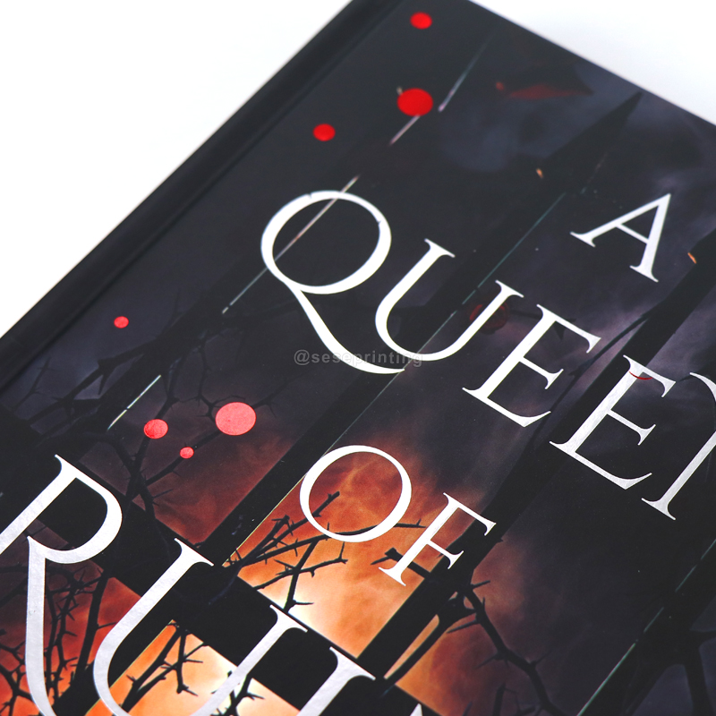 Luxury Hardcover Book Printing Foil Stamped on Cover/Sprayed Edges 9