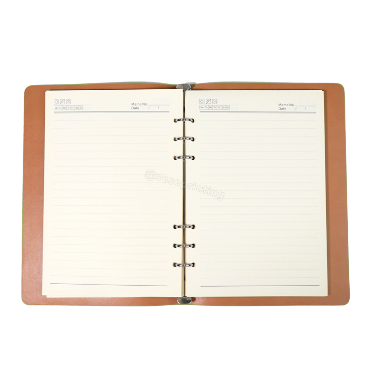 Printing Leather Binder Planner with Custom Inside Pages 7