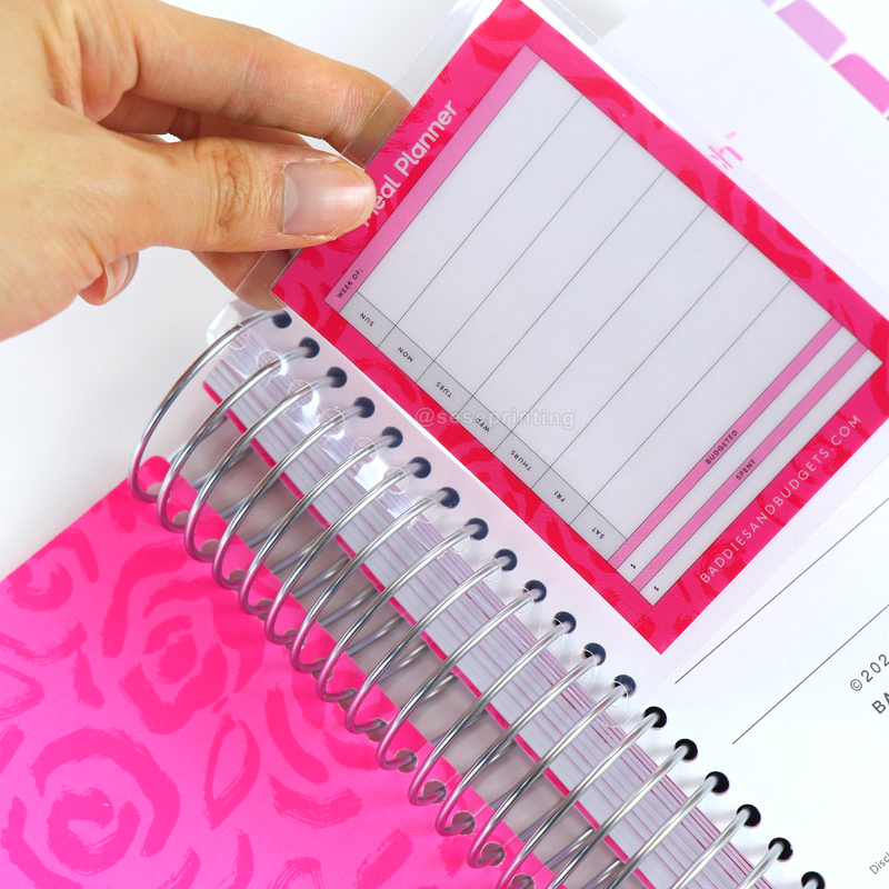 PVC Cover Monthly Expense Tracker Budget Planner Printed with Box 9