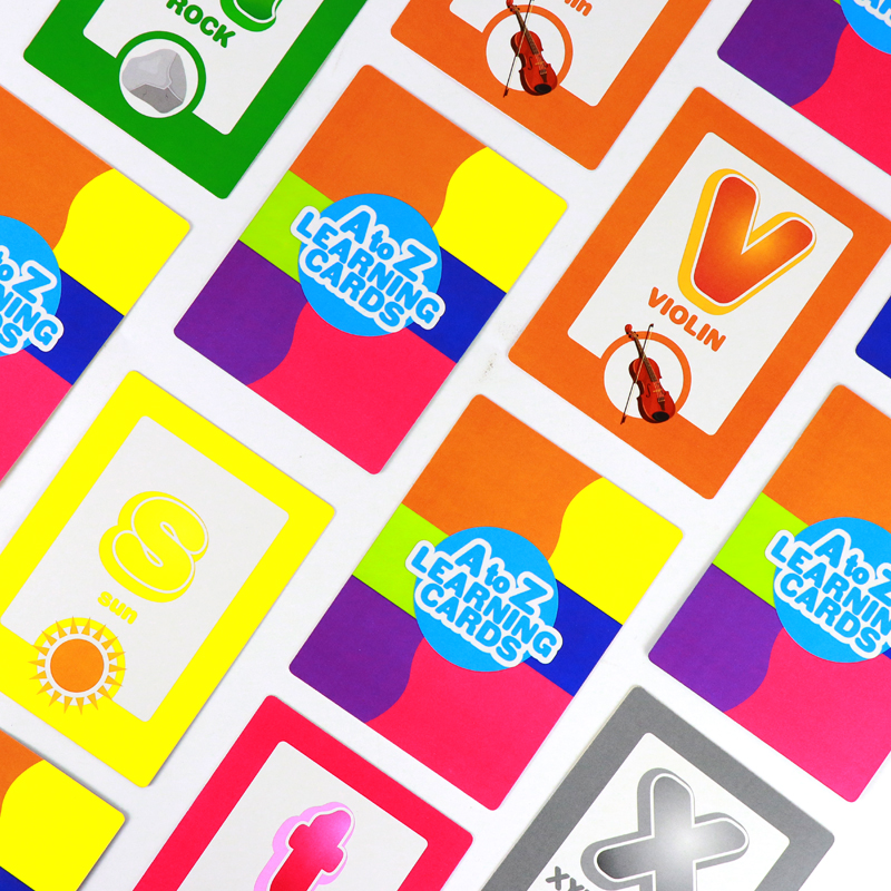 Custom Capital and Lower Case Letters Flash Cards Printing Company 8