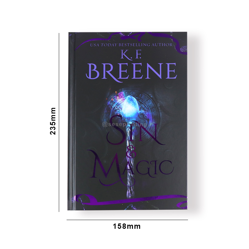 Publishing Sprayed Edges Hardcover Chapter Book Printing Services 7