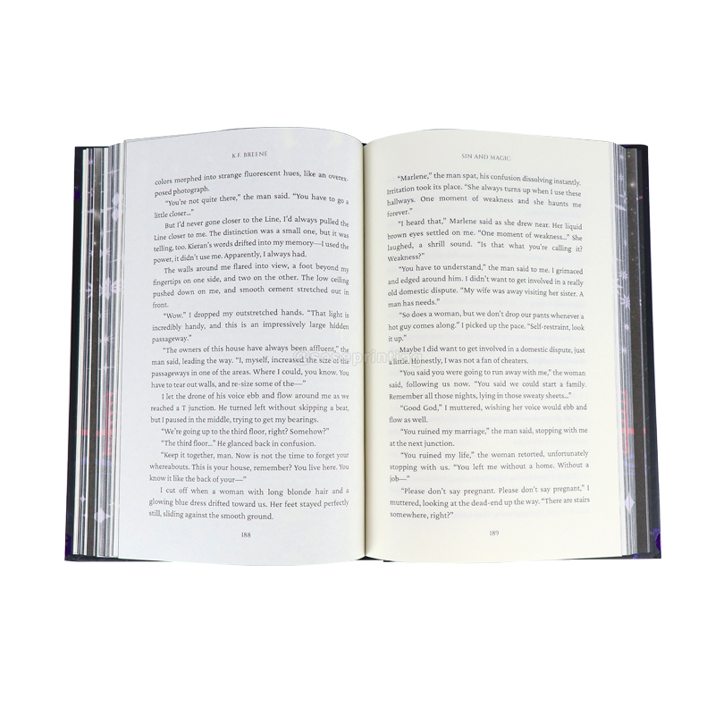 Publishing Sprayed Edges Hardcover Chapter Book Printing Services 8