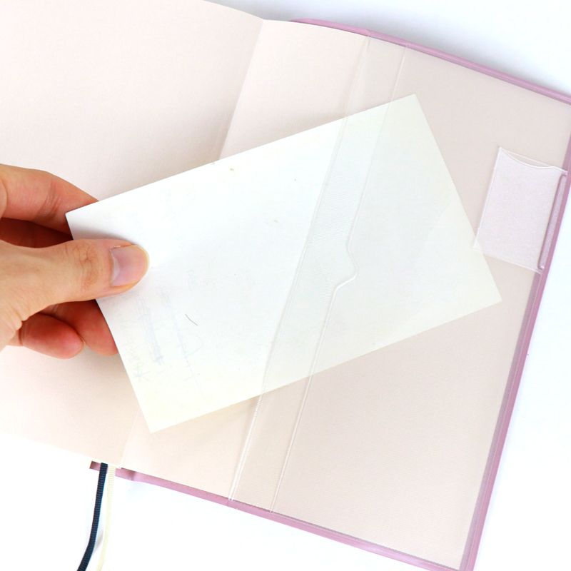 Leather Softcover Journal Notebook Printing with PVC Pockets 10