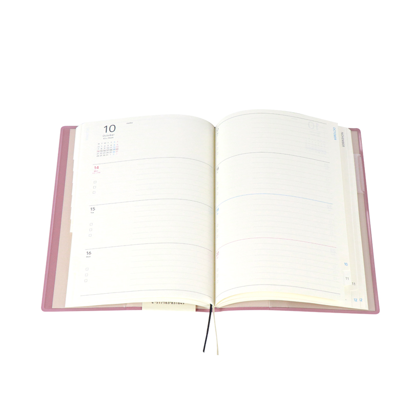 Leather Softcover Journal Notebook Printing with PVC Pockets 8