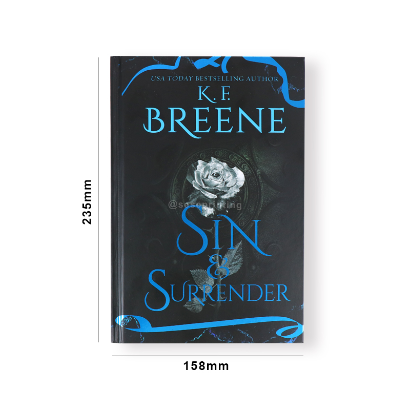 Print 6x9 Inches Hardback Novel with Foiled Cover and Sprayed Edges 7