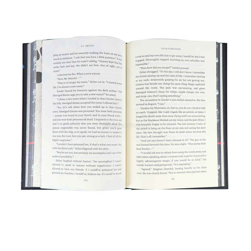 Print 6x9 Inches Hardback Novel with Foiled Cover and Sprayed Edges 8