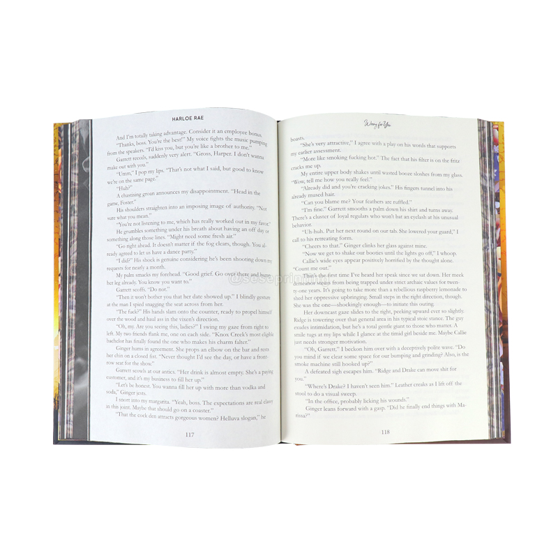 Publishing Romance Novels Printing Custom Foiled/Sprayed Edges 7