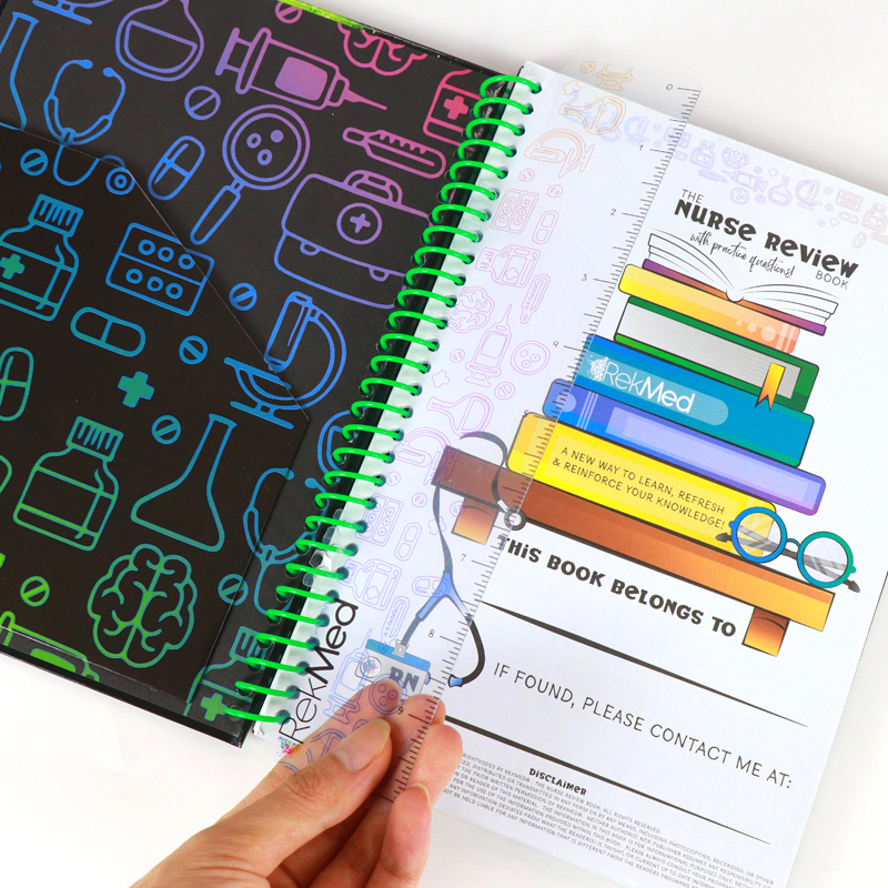 Custom Printing Spiral Hardcover Daily Nurse Student Planner 8