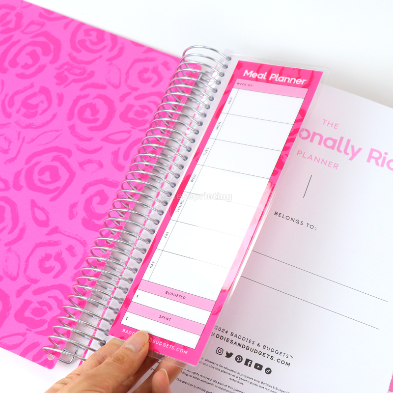 Expense Tracker Journal Printing PVC Cover Budget Planner Set 9