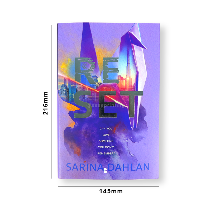 Hardcover Novel Book Printing Sprayed Edges and Dust Jackets 7