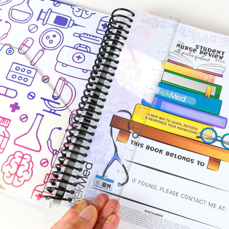 Printing Luxury Spiral Hardcover Nursing Student School Planner 10