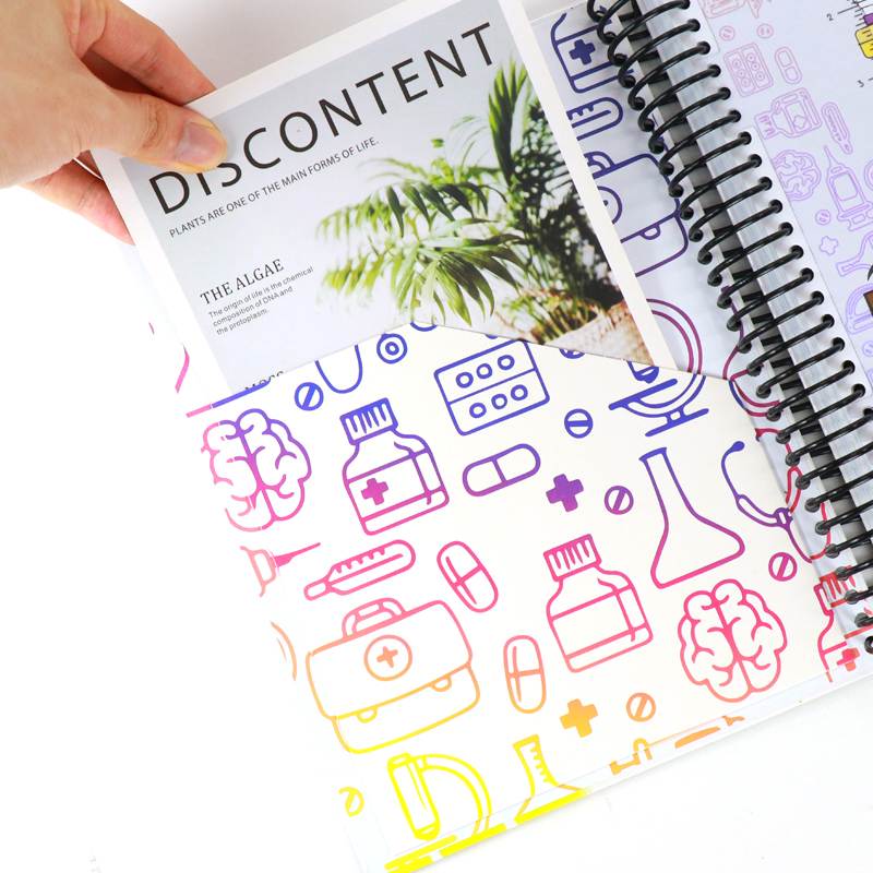 Printing Luxury Spiral Hardcover Nursing Student School Planner 9