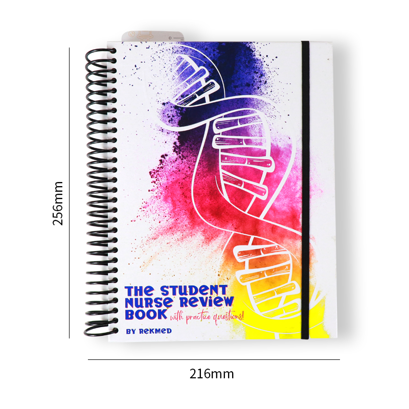 Printing Luxury Spiral Hardcover Nursing Student School Planner 7
