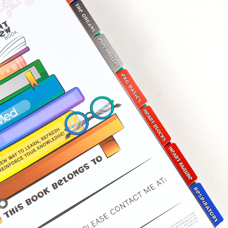 Printing Luxury Spiral Hardcover Nursing Student School Planner 11