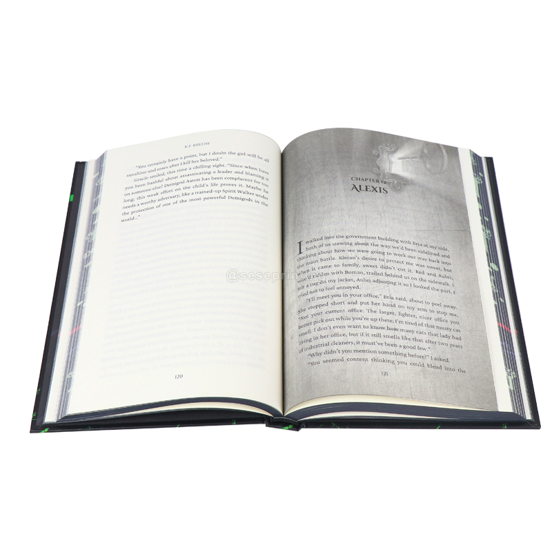 China Hardback Novel Book Printing with Digital Sprayed Edges 7