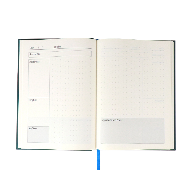 Personalized Hardcover Prayer Journal Printing Daily Sermon Notes 7