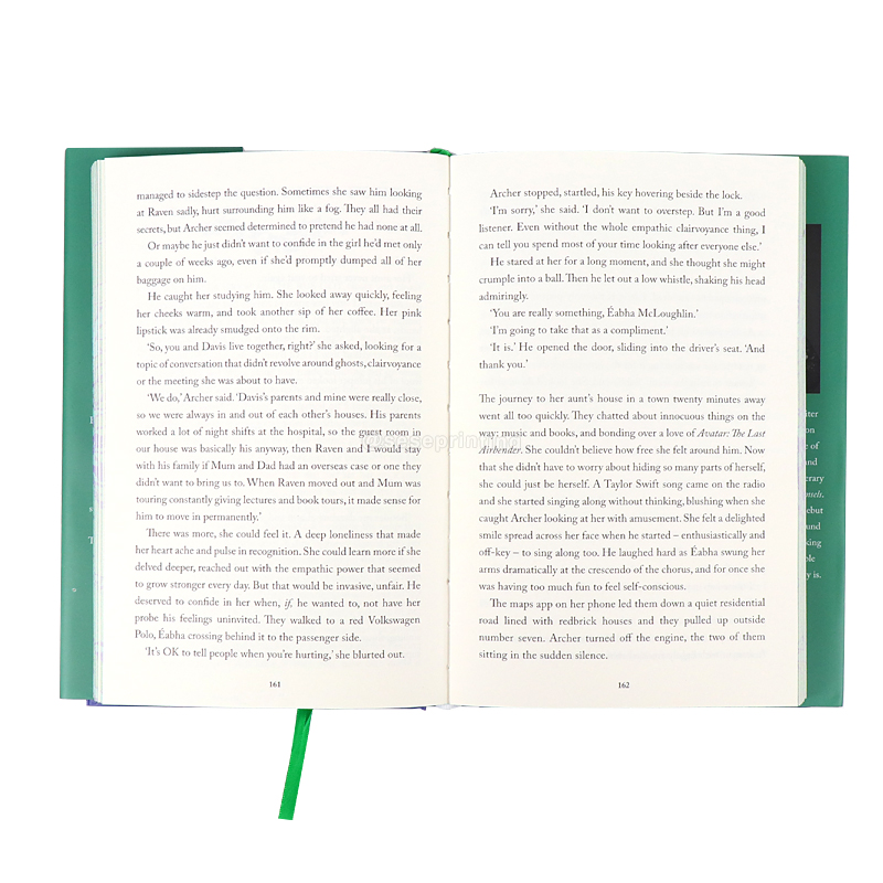 Hardcover Book Printed Foil Title on the Cover and Sprayed Edges 8