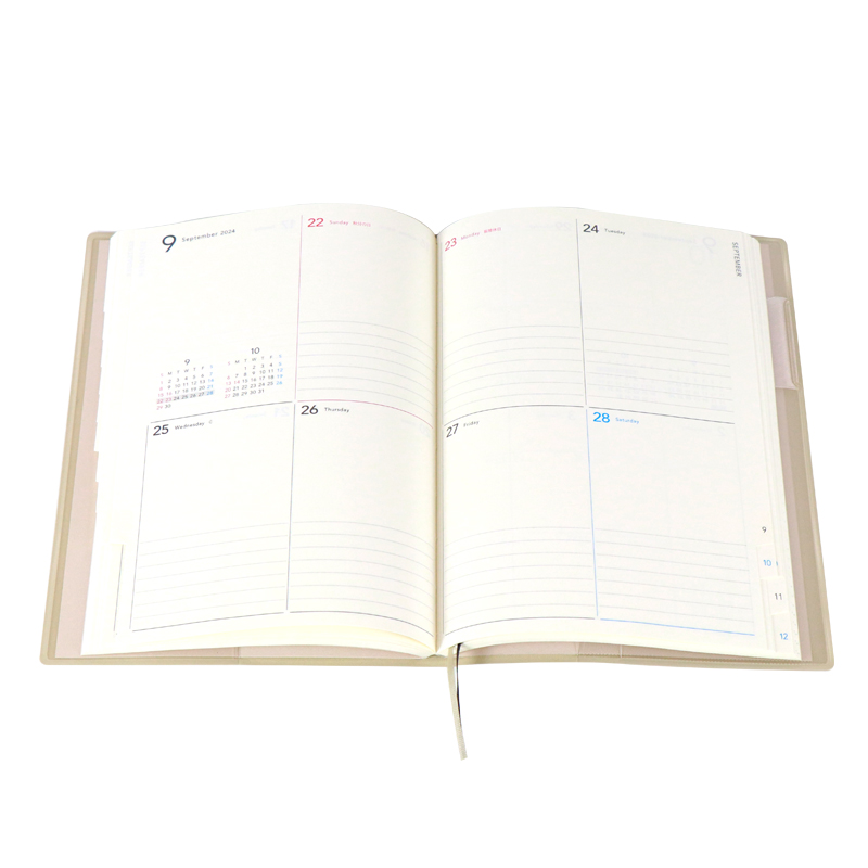 Custom Notepad Leather Journal Printing with PVC Pocket Backside 7