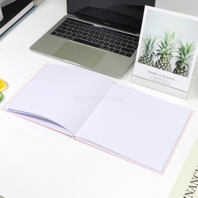 Blank Pages Hardcover Journal Custom Rose Foil Guestbook Printing 7