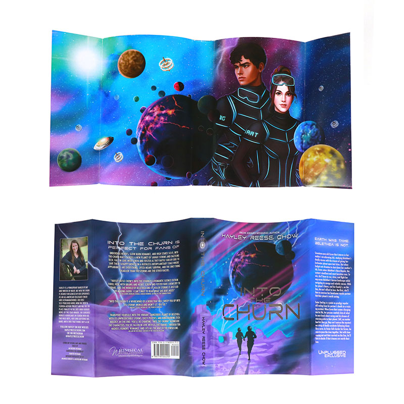 Double Sided Printing Foiled Dust Jackets Protector for Books 9