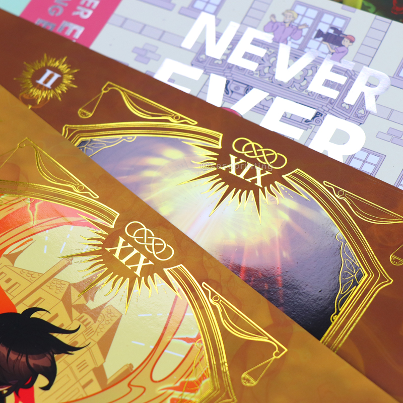 Double Sided Printing Foiled Dust Jackets Protector for Books 7