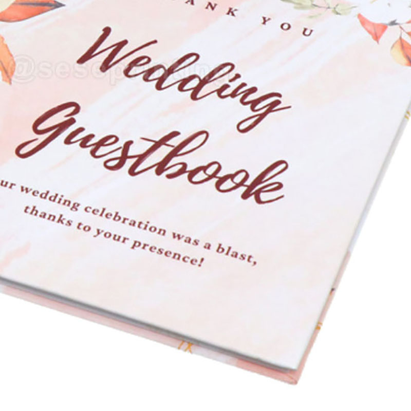 Custom Hardcover Wedding Guest Book Printing Wedding Memory Book 8