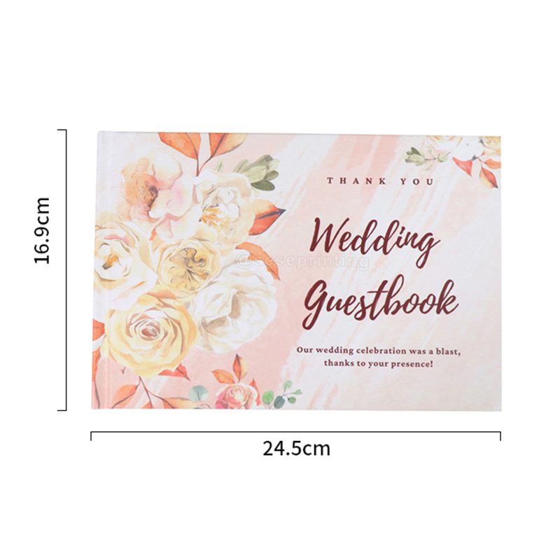 Custom Hardcover Wedding Guest Book Printing Wedding Memory Book 6