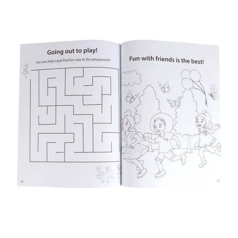 Softcover Colouring Book Printing Activity Coloring Book for Kids 7