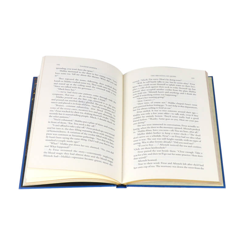 Printed Hardback Novels with Gold Foiled Edges/Full Color Endpaper 9