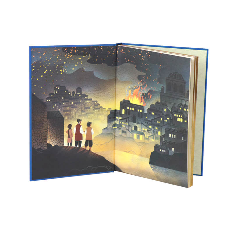 Printed Hardback Novels with Gold Foiled Edges/Full Color Endpaper 8