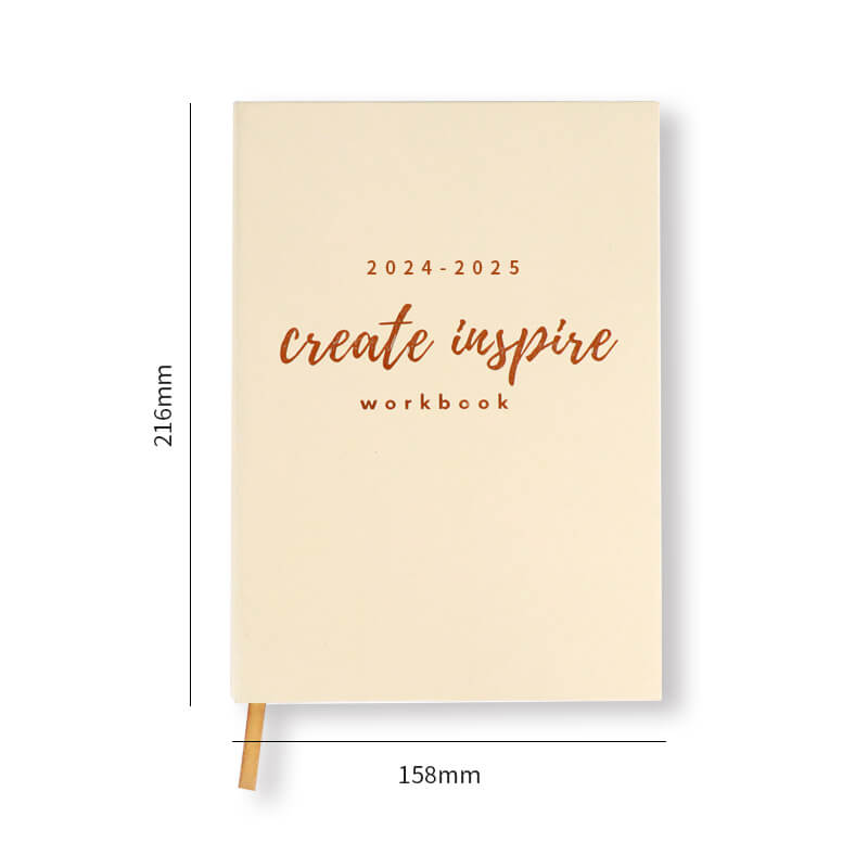 Create Inspire Workbook Printing Leather Financial Journal Book 6
