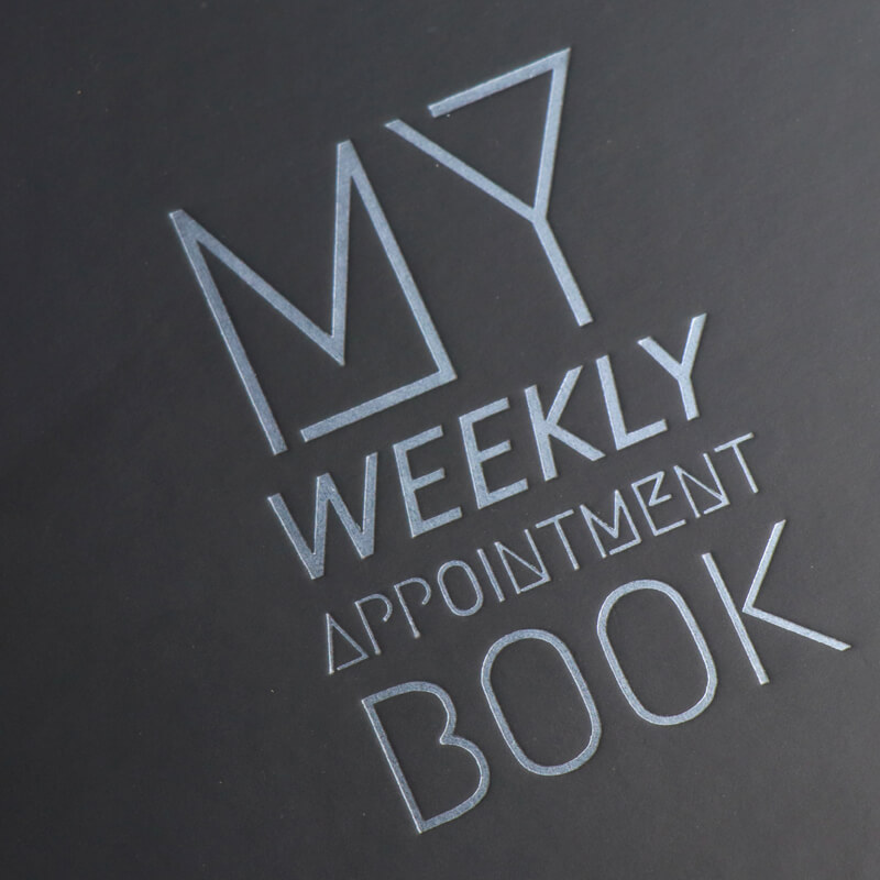 Custom Notebook Printing Spiral Weekly Journal Appointment Book 8