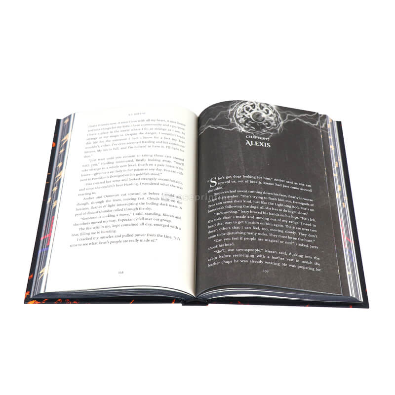 Foiled Special Edition Hardback Novel Printing Sprayed Edges 7