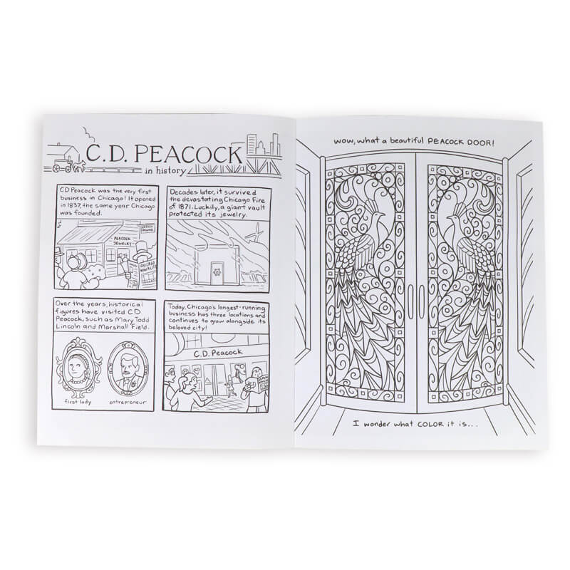 Custom Printed Children Activity Workbook Softcover Coloring Book 7