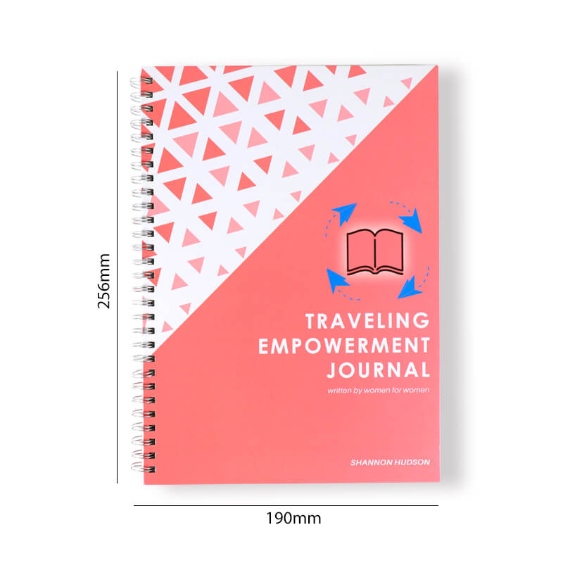Custom Travel Journal Printing Spiral Self Care Planner for Women 6