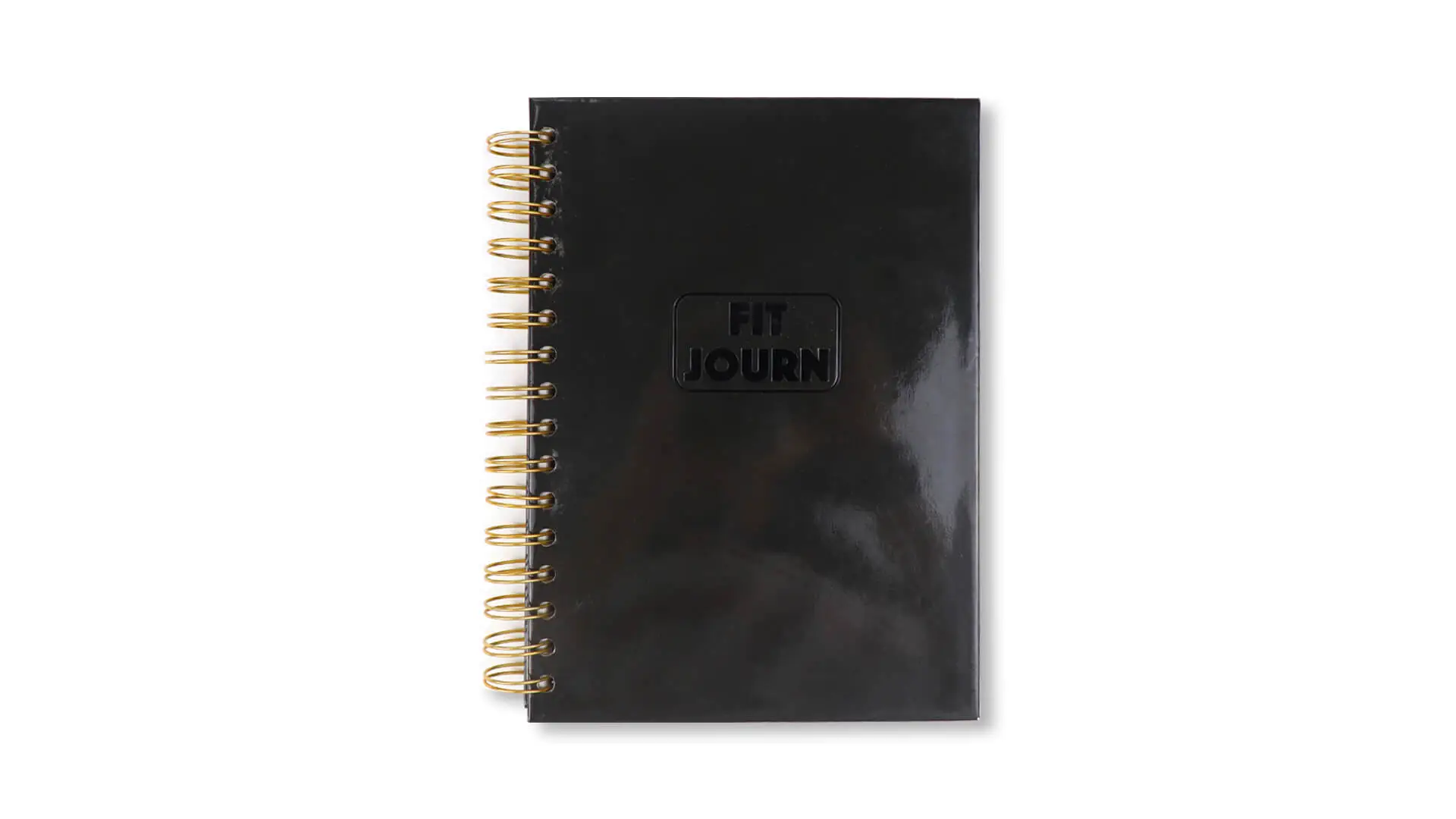 Embossed Logo Hardcover Spiral Daily Fitness Log Journal Printing 1