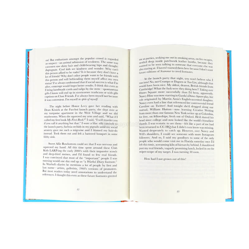 Custom Coffee Table Hardcover Book Printing Full Color Endpaper 8