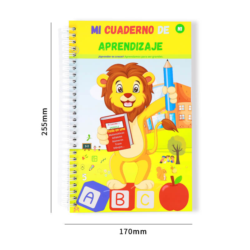 Reusable 3D Groove Copybook Children's Exercise Books Printing 6