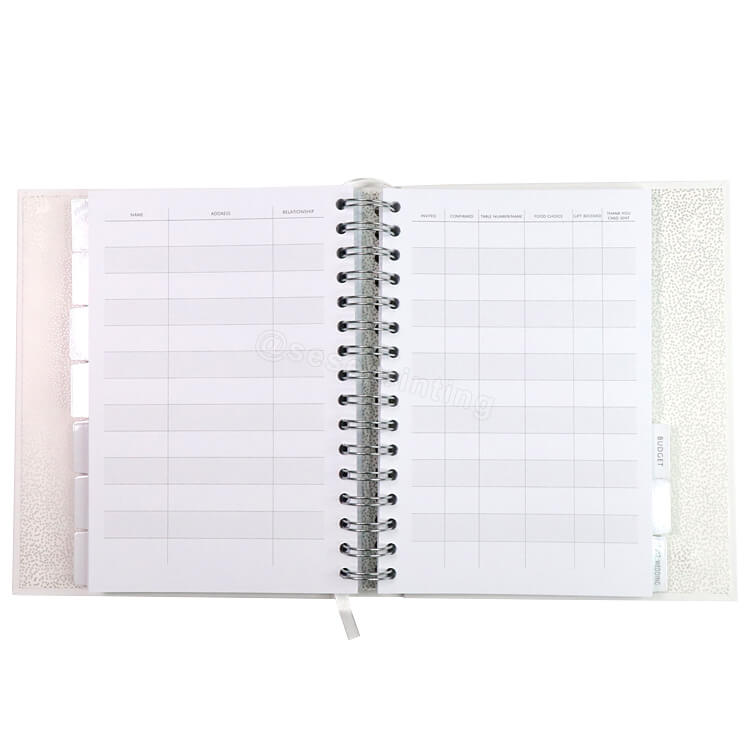 Custom Wedding Planner Book and Organizer Set Printing with Box 8