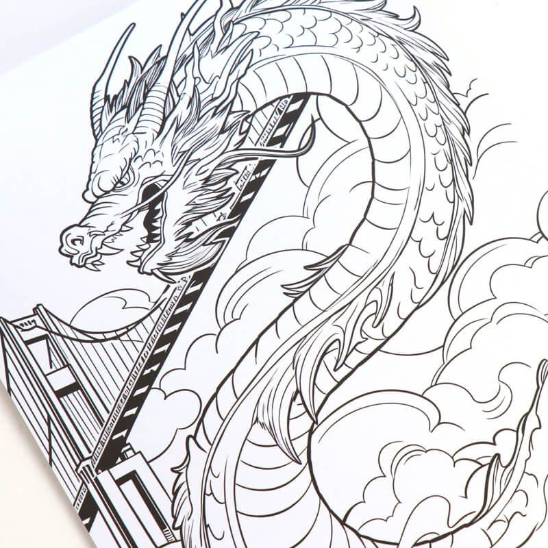 Custom Children's Book Printing Paperback Coloring Book for Kids 7