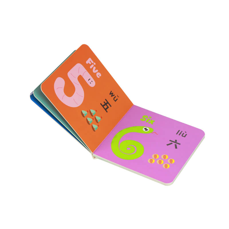 Boardbook Publisher Custom Baby Learning Cardboard Book Printing 7