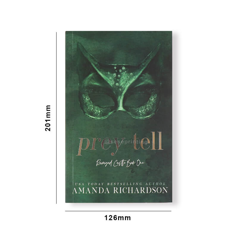 Custom Special Edition Paperback Book Printed with Sprayed Edges 6