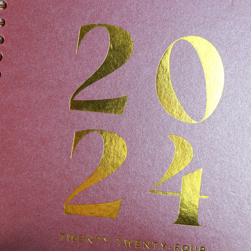 12 Month Hardcover Spiral Planner Personalized Agenda Printing 8