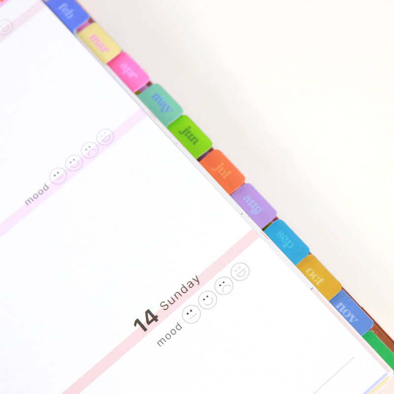 12 Month Hardcover Spiral Planner Personalized Agenda Printing 9