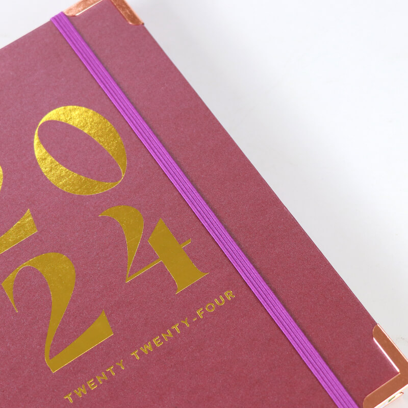 12 Month Hardcover Spiral Planner Personalized Agenda Printing 12