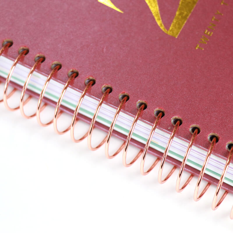 12 Month Hardcover Spiral Planner Personalized Agenda Printing 14