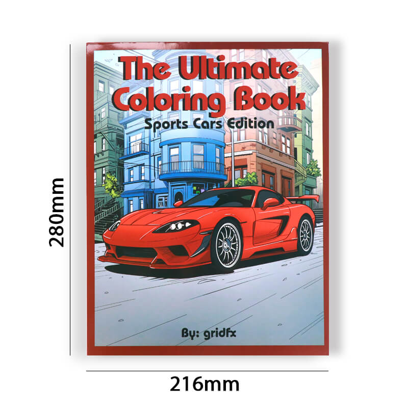 Softcover Children Drawing Book Printing Coloring Book for Adult 6