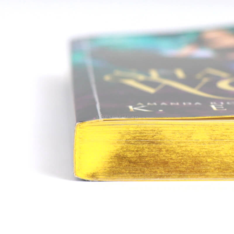 Foil Book Printing Paperback Romance Novel with Sprayed Edges 11