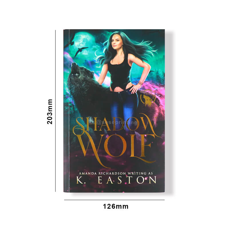 Foil Book Printing Paperback Romance Novel with Sprayed Edges 7